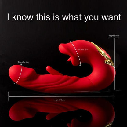 Rose Toy Vibrating Clit Stimulator Licking Toy - image 1