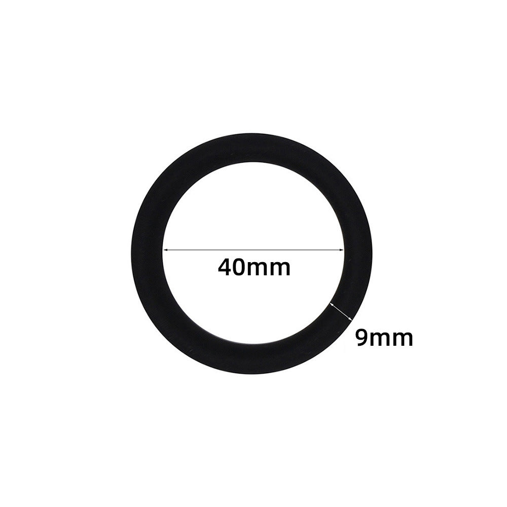 The C-Rings Premium Silicone Cock Ring Set - Black - 40mm - image 5