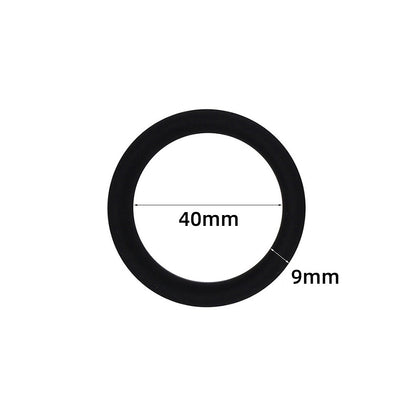 The C-Rings Premium Silicone Cock Ring Set - Black - 40mm - image 5