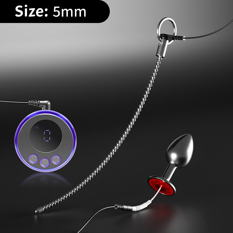Penis & Anal Plug Duo With Current Control - Weak Current - 5mm - image 3