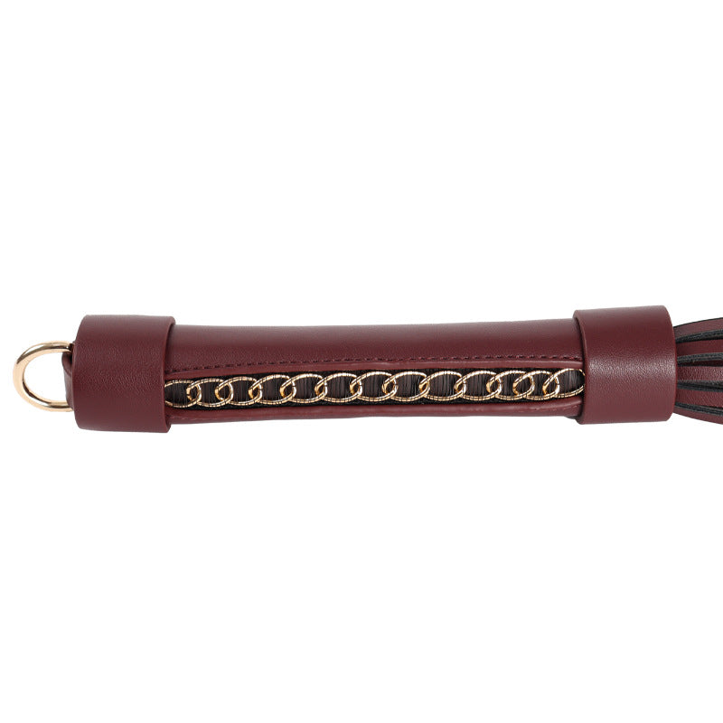 Chain Tassel Leather Whip - image 1