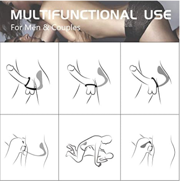 Silicone Butt Plug & Cock Ring Sex Life Enhancer - image 1