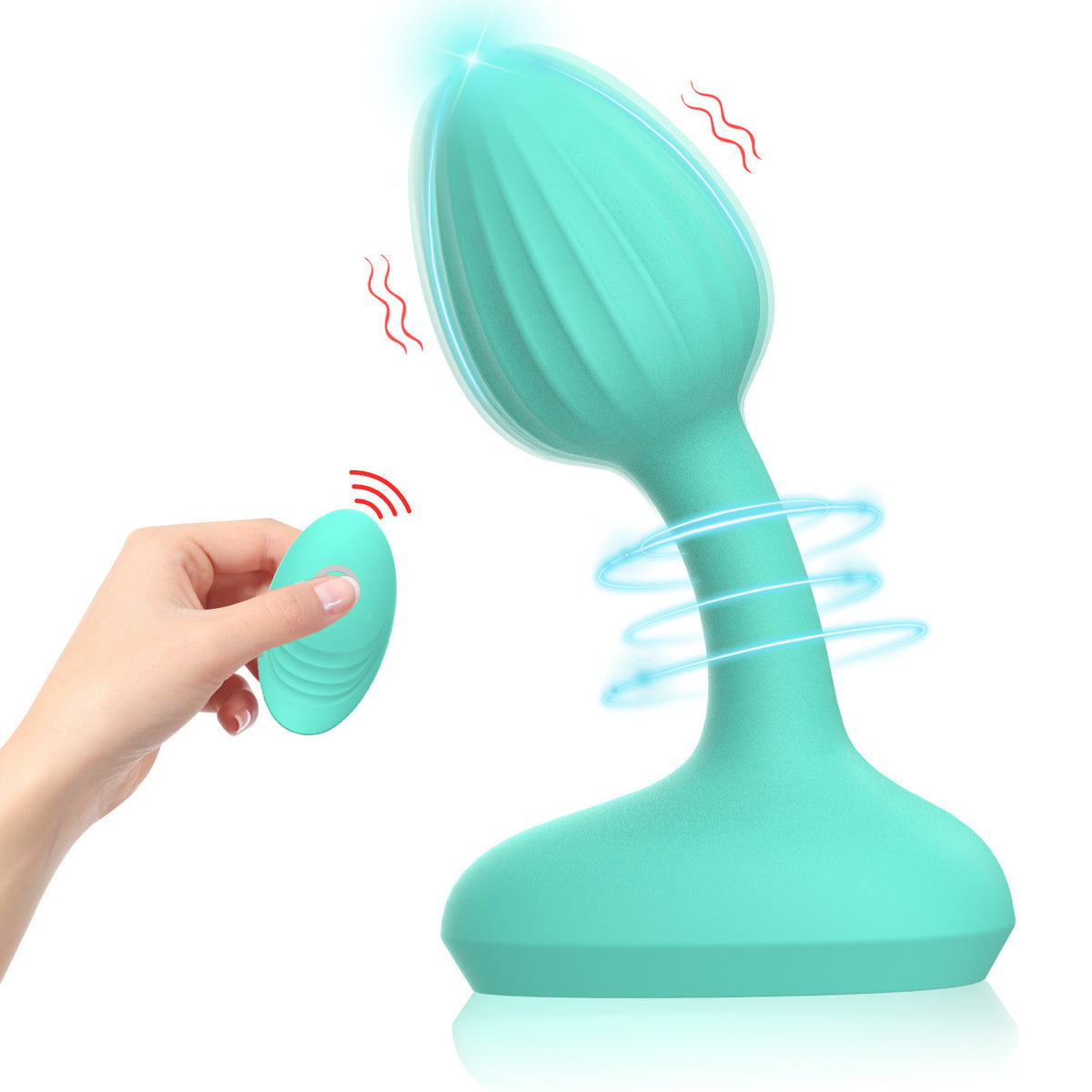 SilkyTouch Anal Plug - Light Green - image 9