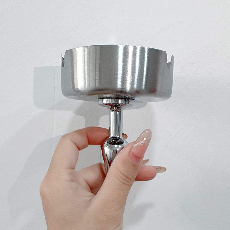 Casino Inferno Butt Plug - Silver Vertical Ashtray - 3.2 cm - image 3