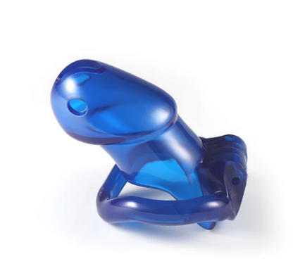 Sissy Cock Cage - Blue-Large - image 7