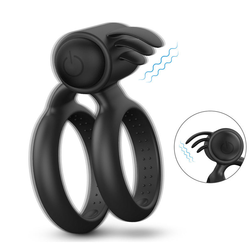 Vibrating Tickling Bunny Cock Ring - image 2