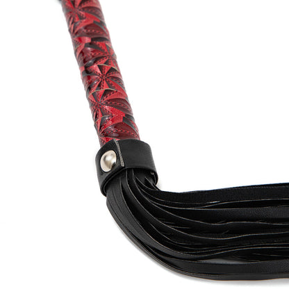 High-quality Leather Whip With Braided Handle - image 1