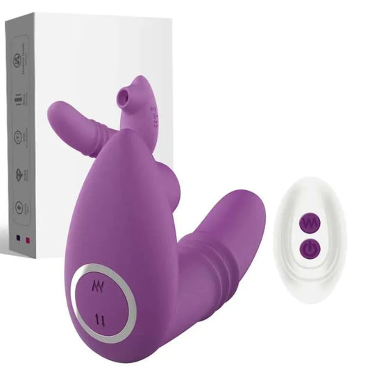 Clitoral Suction Toy with 10 Suction Modes - Purple - image 0