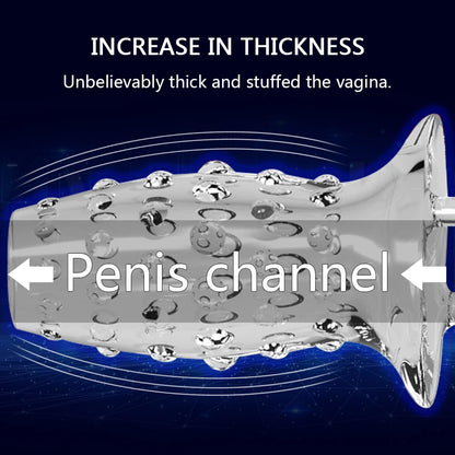Reusable Penis Cock Sleeve Silicone Enlargement Sex Toys - image 5