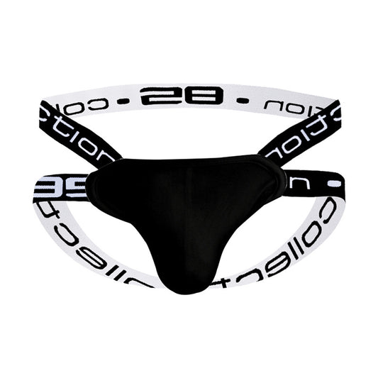 Men's U Pouch Brief Sexy Side  G-string Thong  - Black - XXL - image 0