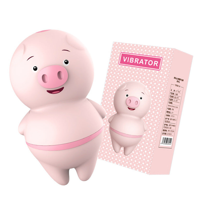 Piggy Women Licking Vibrator - Button batteries - image 0