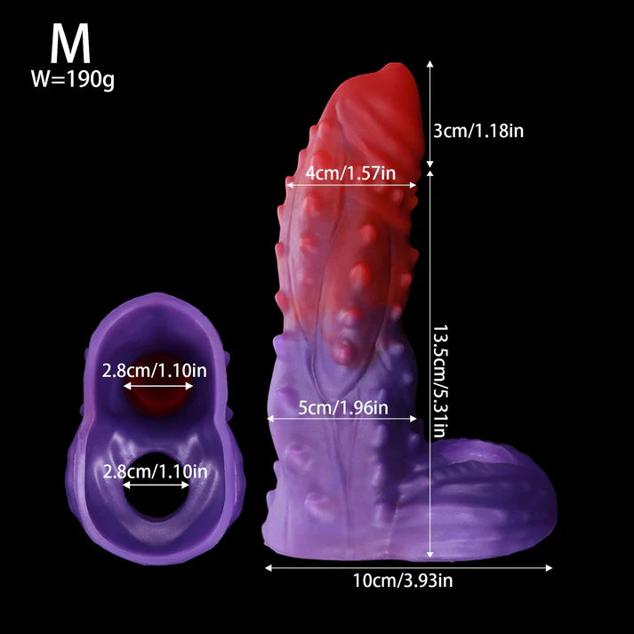 Tentacle Texture Penis Sleeve - M - image 7