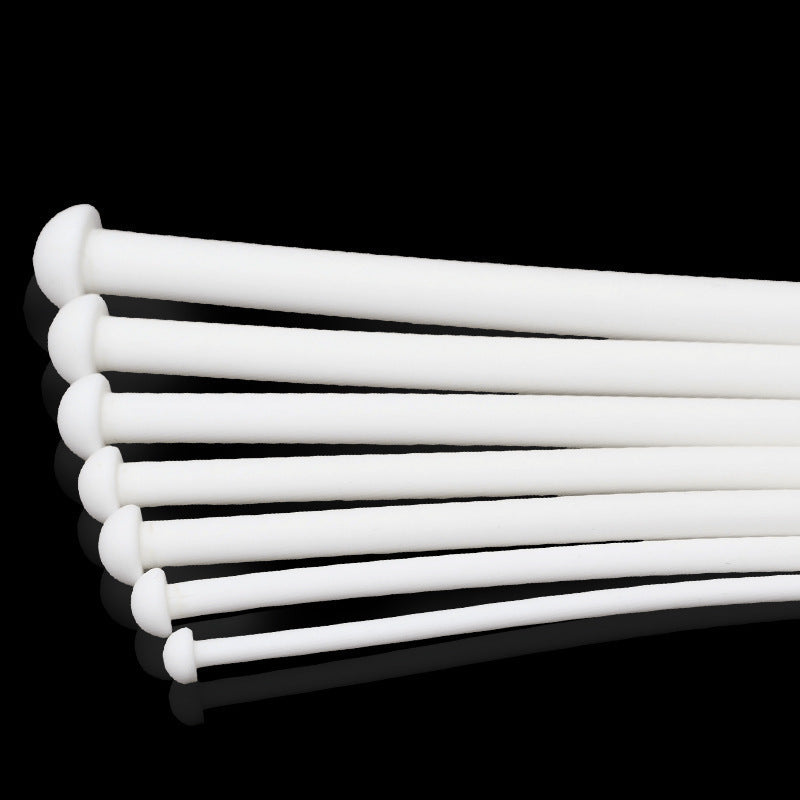 White Round Head Silicone Urethral Catheter Dilator - image 0