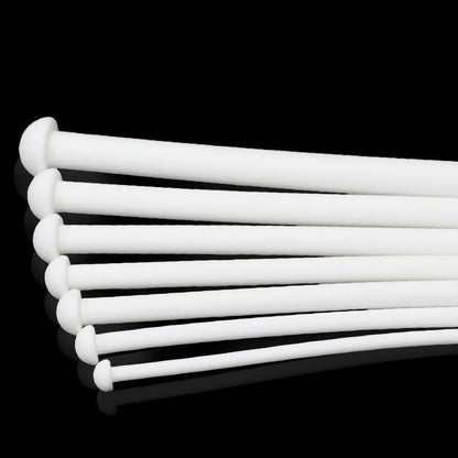 White Round Head Silicone Urethral Catheter Dilator - image 0