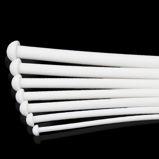 White Round Head Silicone Urethral Catheter Dilator - image 0
