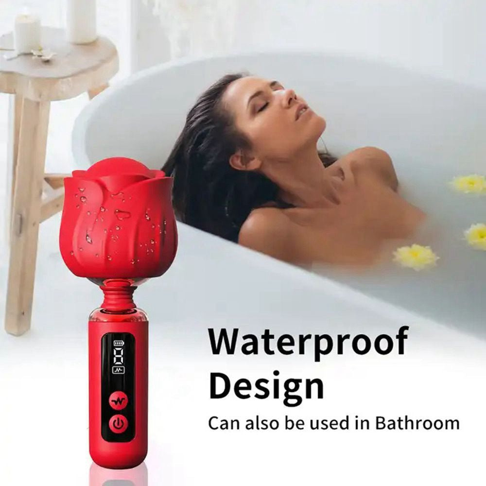 Rose-Shaped Clitoral Vibrator - Medical-Grade Silicone Stimulator with 9 Vibration Modes - image 2