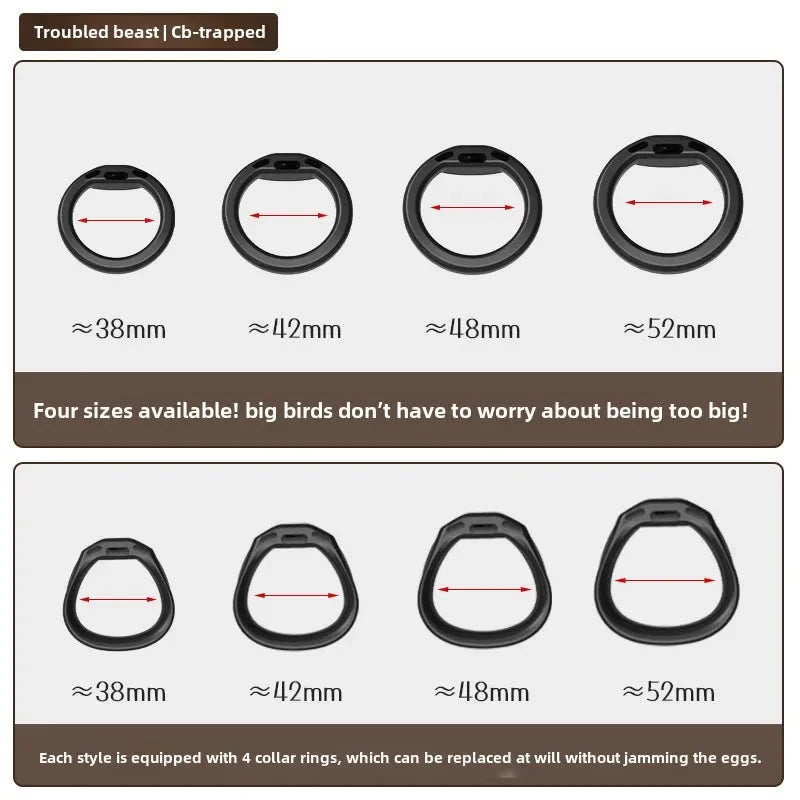 Adjustable ABS Chastity Cage – Lightweight & Discreet Lock for Long-Term Wear - image 0