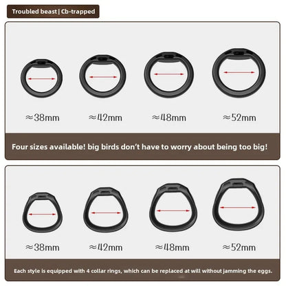 Adjustable ABS Chastity Cage – Lightweight & Discreet Lock for Long-Term Wear - image 0