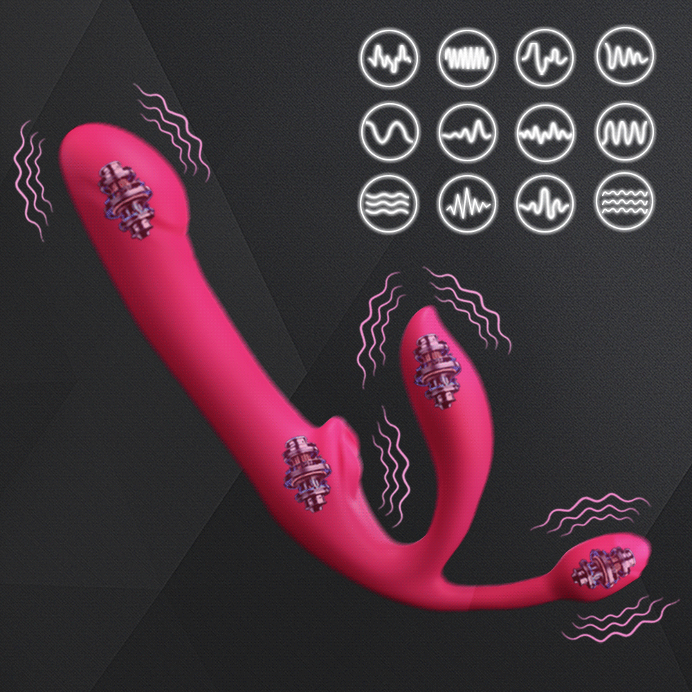 4 Vibration Parts Thrusting Rose Vibrator For Women with Remote - Vibrating Model - image 0