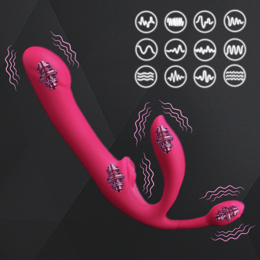 4 Vibration Parts Thrusting Rose Vibrator For Women with Remote - Vibrating Model - image 0