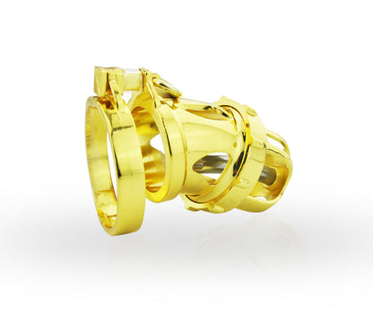 Golden Chastity Cage with Catheter Tube - image 1