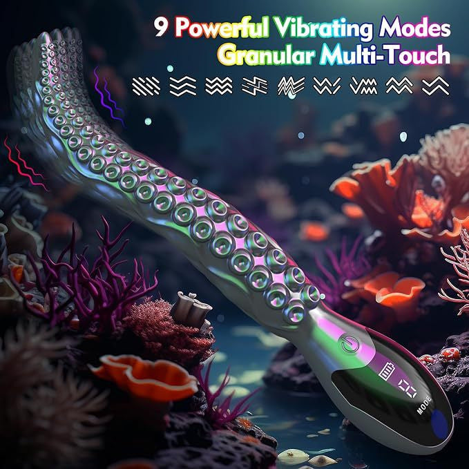 Octopus Tentacle Vibrator LED Display Monster Dildo - image 2