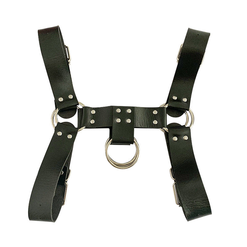English Bull Dog Leather Chest Harness Sexy Men Lingerie - image 7