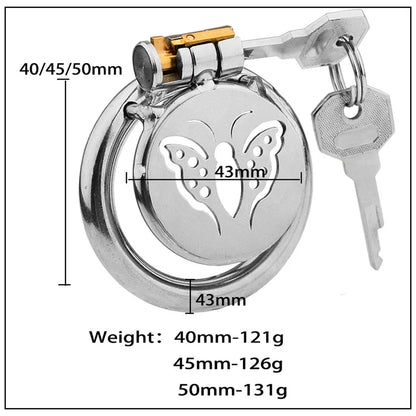 Butterfly Flat Chastity Cage Sissy Cage - image 1