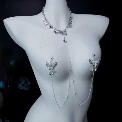 Whispering Butterfly Chime & Pearl Nipple Clamp Set - A - image 3