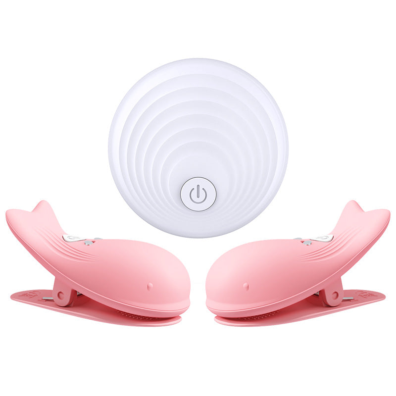 USB Rechargeable Eletric Nipple Clamps with Remote Control - Pink - image 6