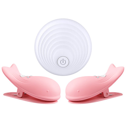 USB Rechargeable Eletric Nipple Clamps with Remote Control - Pink - image 6
