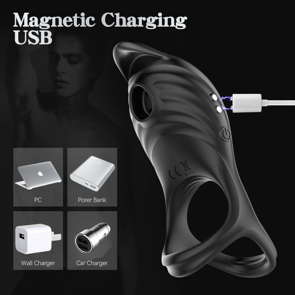 Vibrating Cock Ring with Clit Licking Mode - image 3