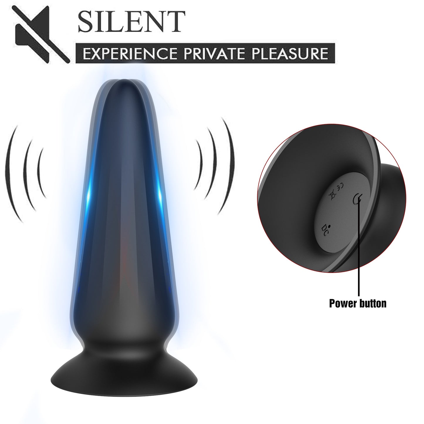Remote Control Vibrating Butt Plug - Tapered Vaginal Anal Stimulator Prostate Massager - image 5