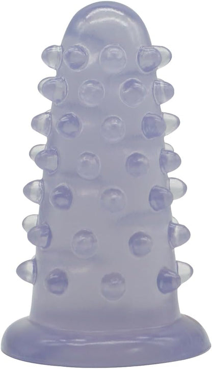 Spiky Sensation Anal Plug - Translucent Blue - image 7