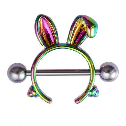 Playboy Rabbit Nipple Piercing Ring Piercing Jewelry - C - image 4