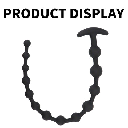 58cm Extra Long Butt Plug Pull Beads Anal Plug - image 3
