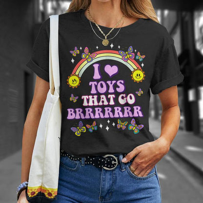 I Love Toys That Go Brrr Embarrassing Inappropriate T-Shirt - image 1