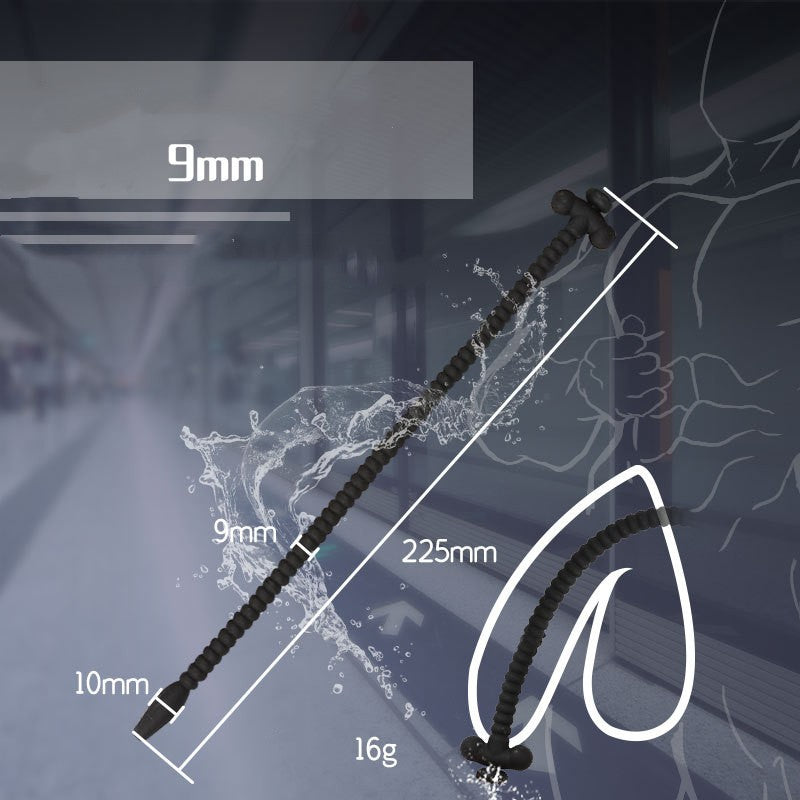 Silicone Hollow Urethral Sound - 9mm - image 5