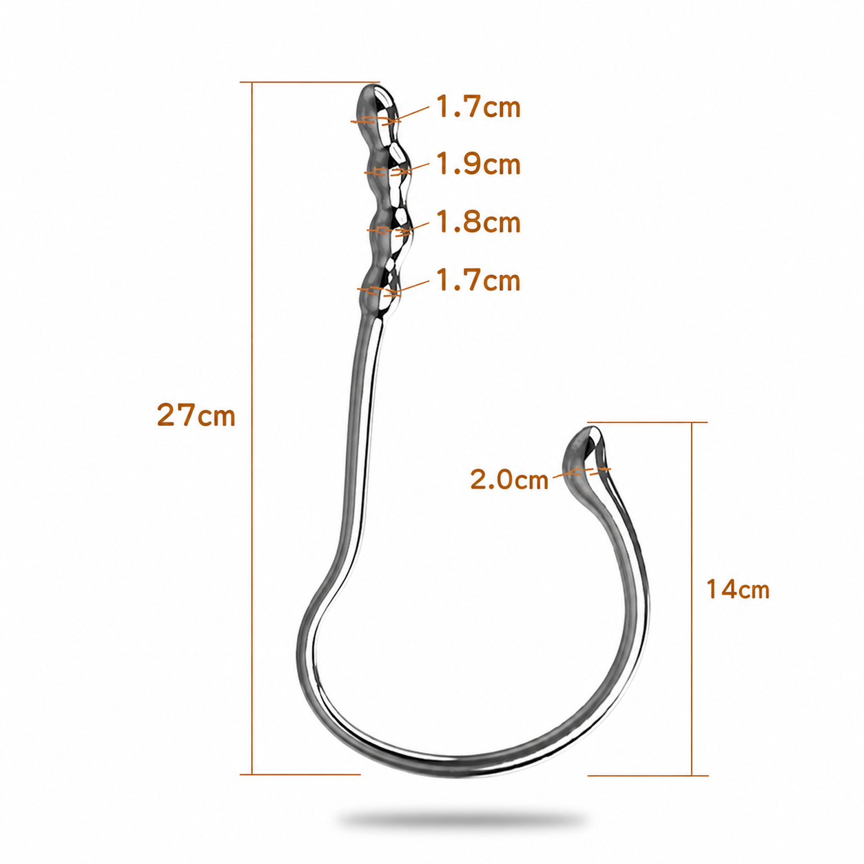 SM Stainless Steel Anal Hook - S - image 0