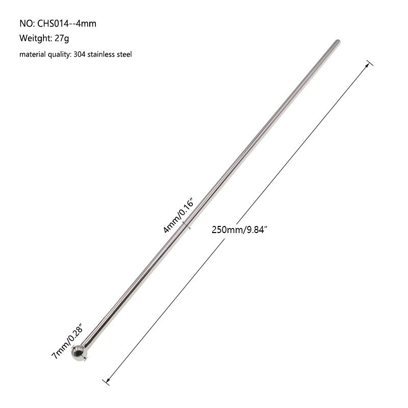Stainless Steel Urethral Sounding Rod - 4mm - image 6