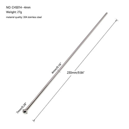 Stainless Steel Urethral Sounding Rod - 4mm - image 6