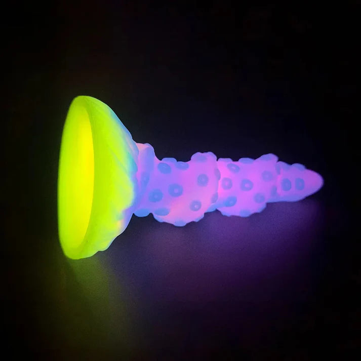 8.26'' Fantasy Tentacle Dildo with Multi-Texture Design & Glow-in-the-Dark Effect - image 3