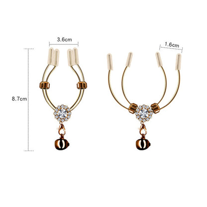 Rose Gold Nipple Clamps with Decorative Charms - image 6