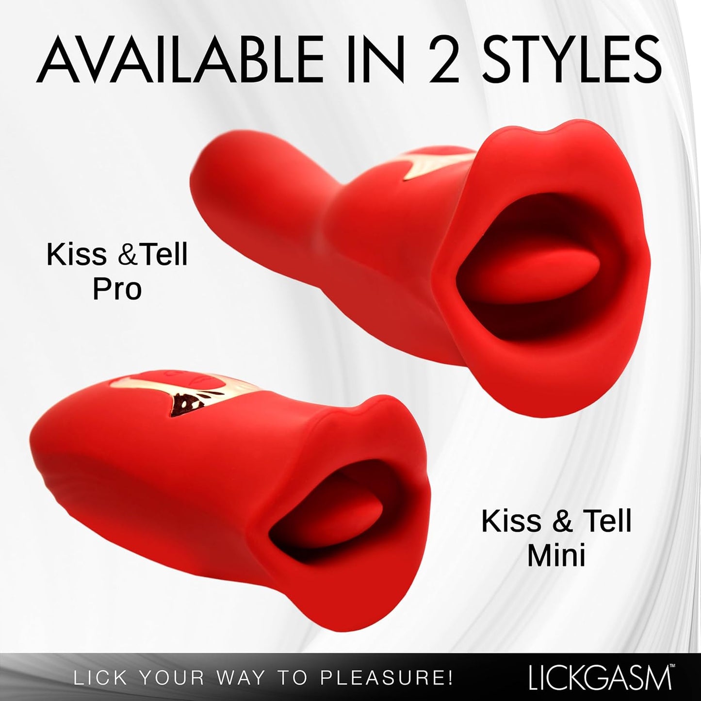 Lickgasm Kiss and Tongue Vibrating Massager - image 2