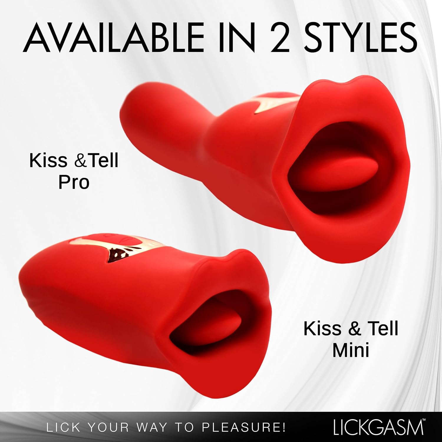 Lickgasm Kiss and Tongue Vibrating Massager - image 2