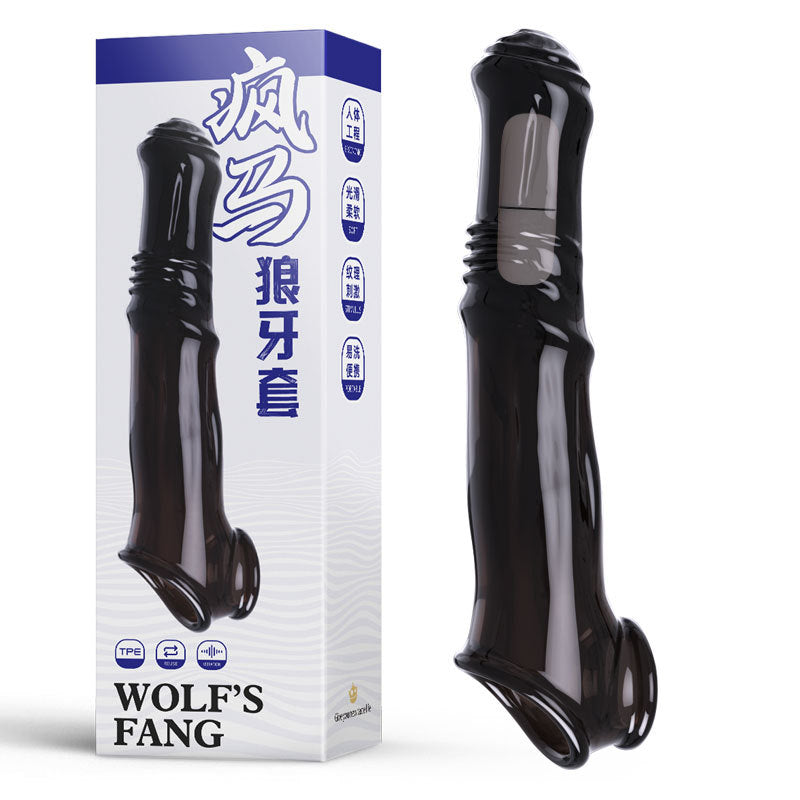 Vibrating Penis Extender Sleeve  - Black - image 5