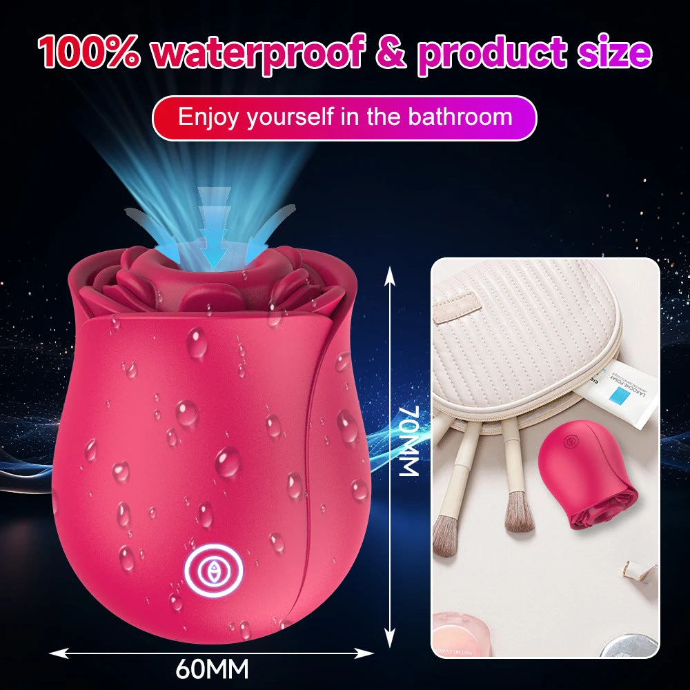 Clitoral Sucking & Slapping Vibrator – Rose Toy for Intense Pleasure - image 1