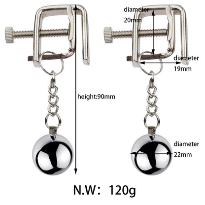 BDSM N Shape Nipple Clamps Nipple Clips - image 1