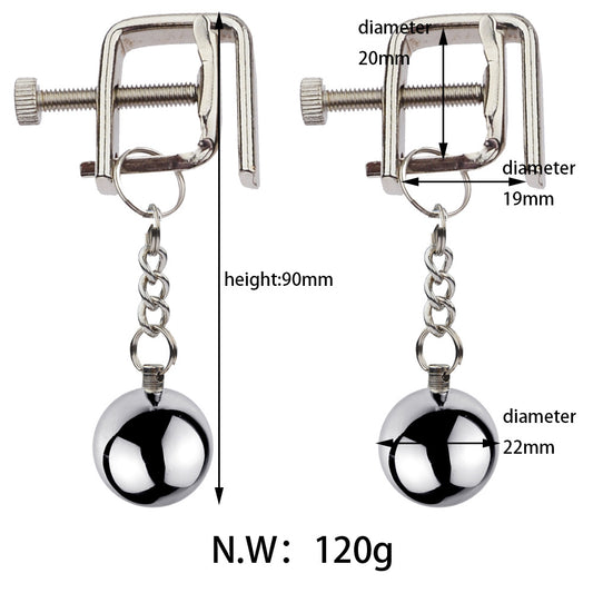 BDSM N Shape Nipple Clamps Nipple Clips - image 1