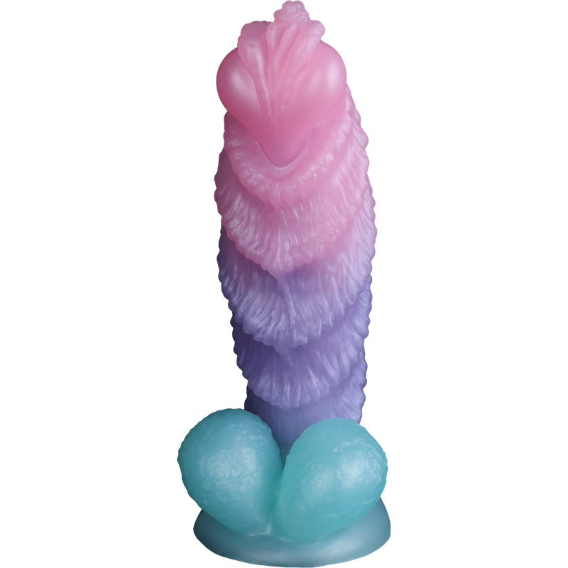 Celestial Beast Anal Plug - Pink & Blue - M - image 0